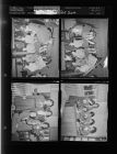 Girl Scouts with dolls; Girls sitting and reading notes (4 `Negatives), March 11-13, 1958 [Sleeve 22, Folder c, Box 14]